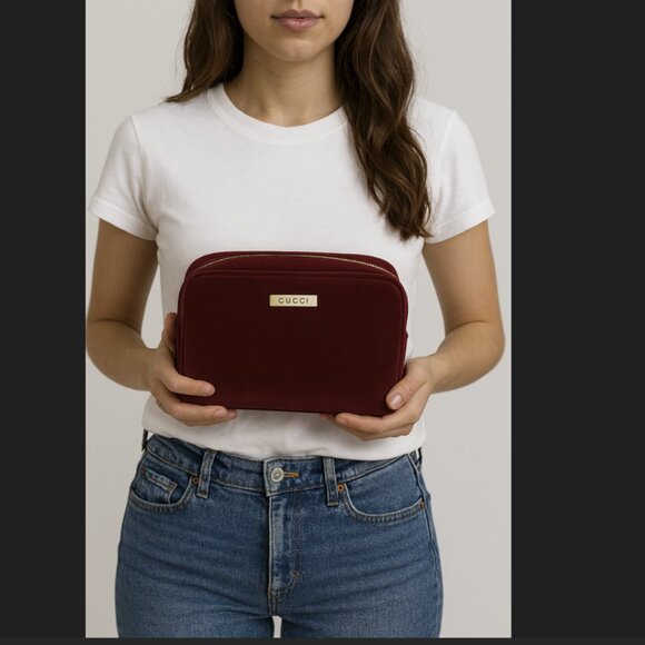 GUCCI COSMETIC /CLUTCH VELVET BAG -NWOT! - Picture 16 of 16